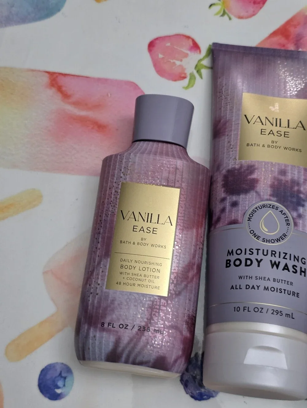 Bath Body Works Vanilla Ease 5 Piece Body Care Set New RARE